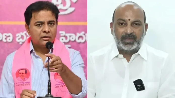 KTR Sensational comments on bandi sanjay KTR Sensational comments on bandi sanjay