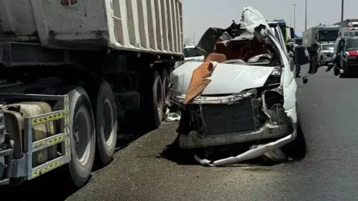 Road accident in Dubai Road accident in Dubai