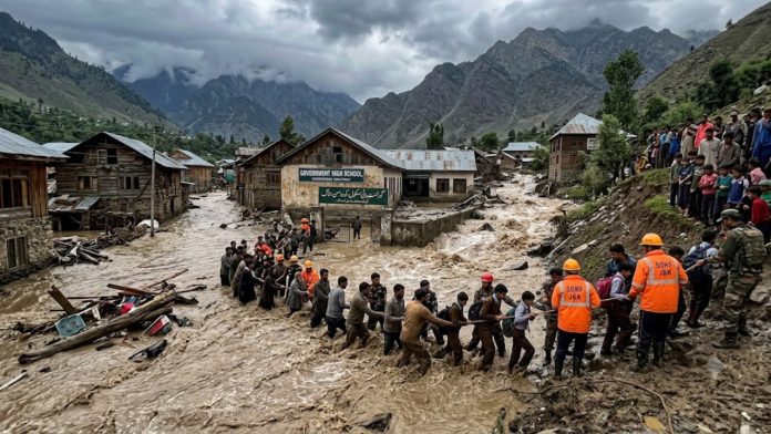 Flash floods trigger panic in Anantnag village