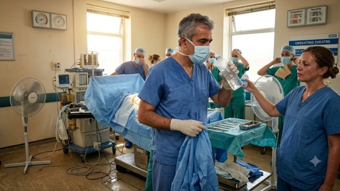 Doctors are overwhelmed by the heat in Britain.