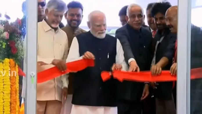 PM-Modi-inaugurates-Bhogapuram-Airport-terminal-building-