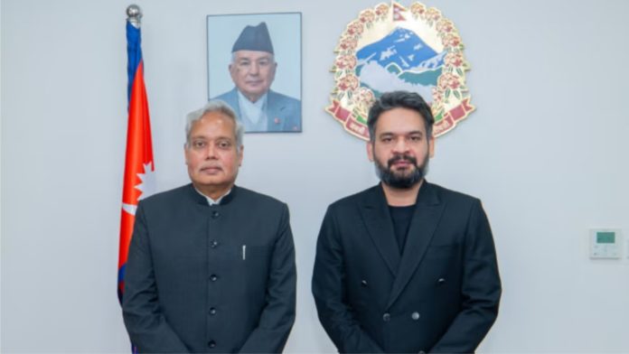 Nepal PM Balen Shah meets Indian envoy Naveen Srivastava