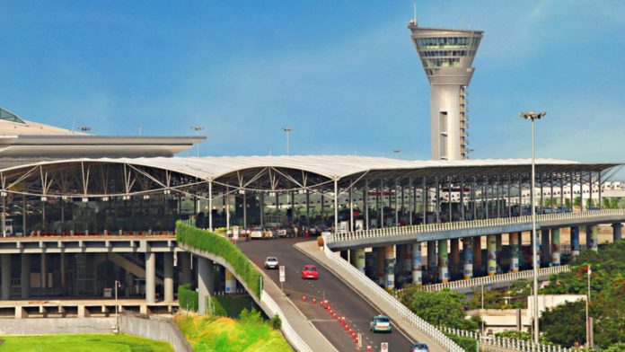 UDF at Hyderabad airport