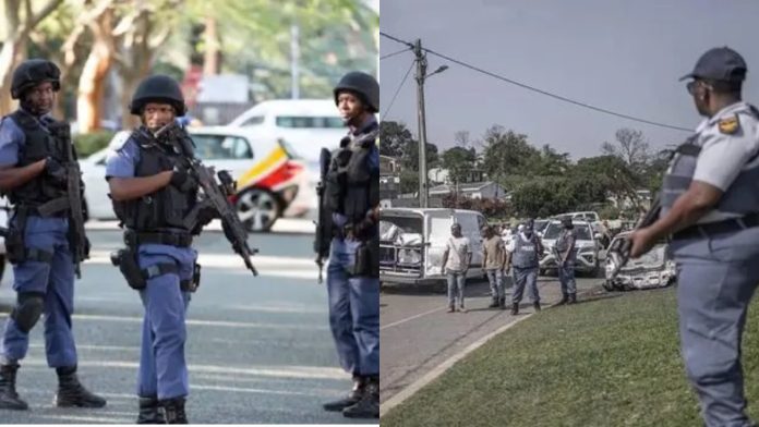 Commotion over shooting in South Africa