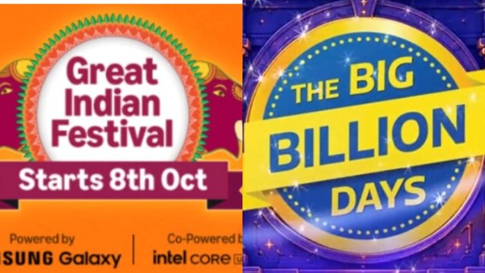 Amazon and Flipkart announce festival offers.