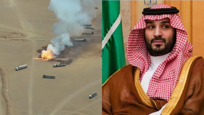 Houthi rebels attack Saudi Arabia.