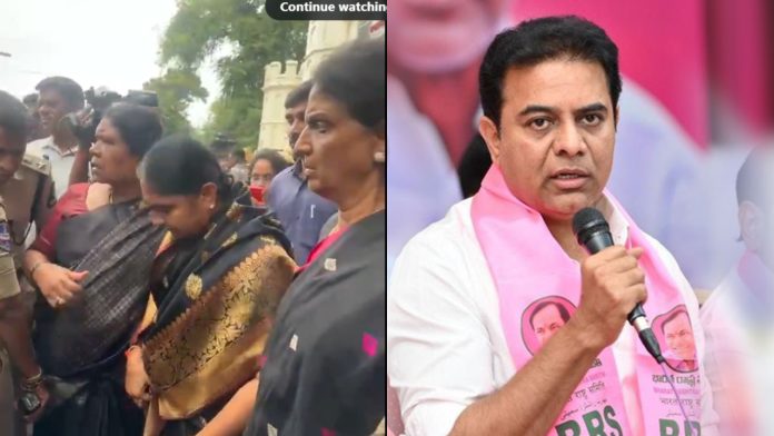 KTR lashes out at Revanth Reddy