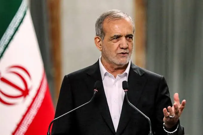 Iranian president Masoud Pezeshkian